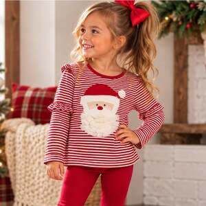Adventure Wear Santa Striped Tee Size 4T